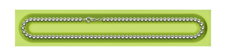 A detail view of Sphere Link Chain