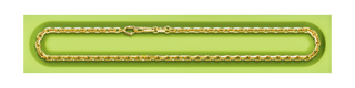 A detail view of Diamond Cut Trace Chain XL