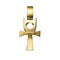 A detail of Horned Ankh Pendant in Yellow Gold
