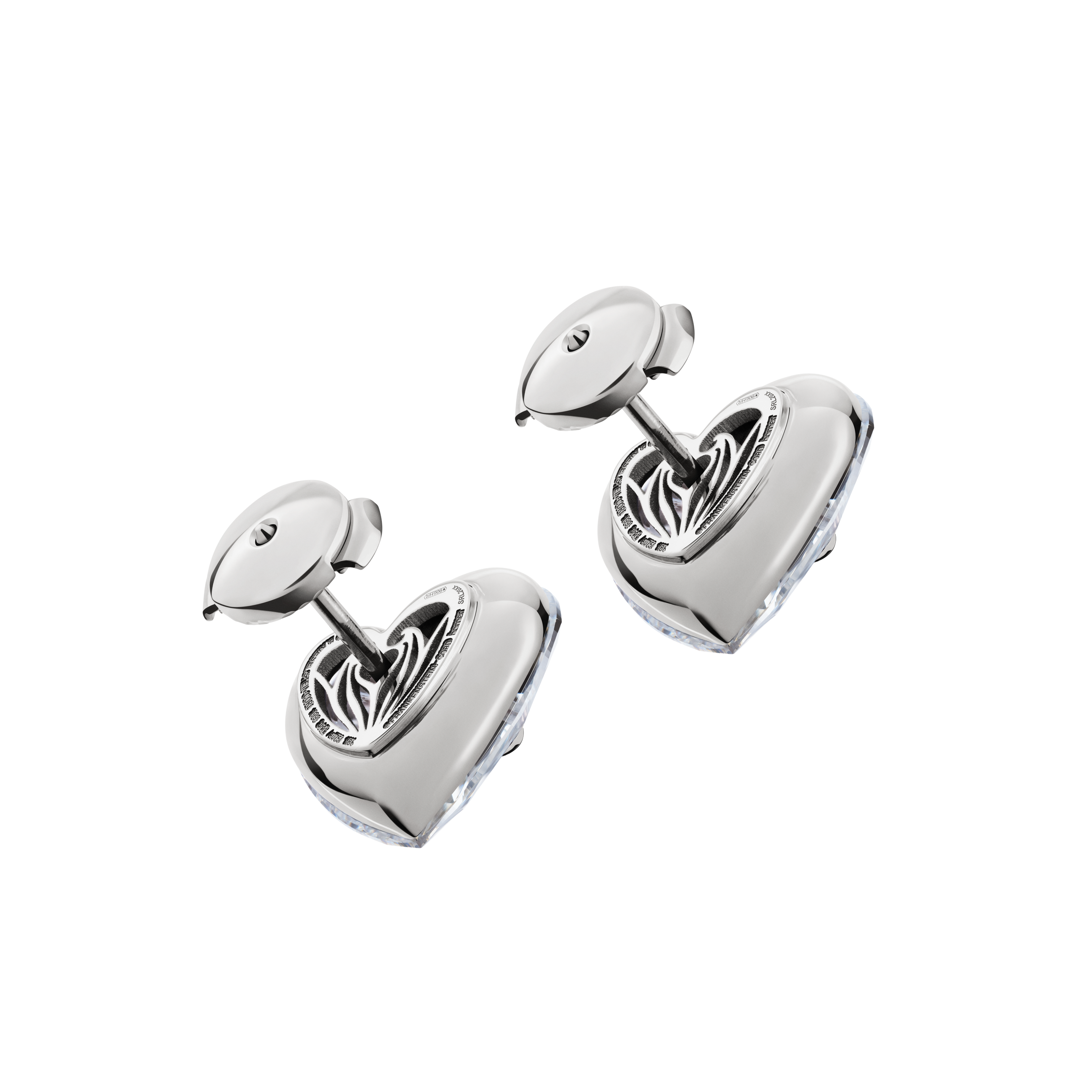 A detail view of 2 Livers with Bullet Holes High Jewelry Stud Earring Mini