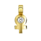 A detail of Signal ♀ Pendant with Stone in Yellow Gold