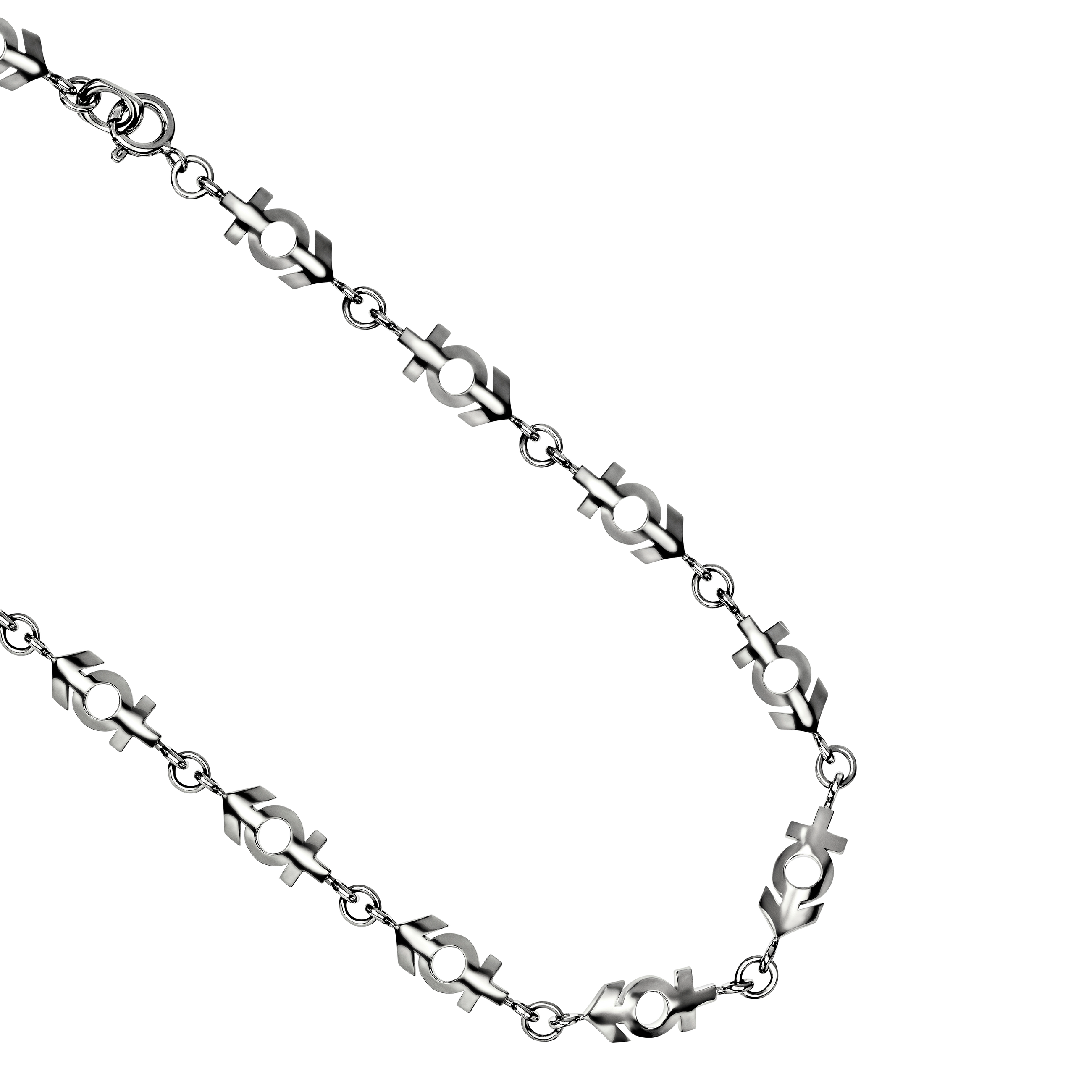 A detail view of ⚥ Necklace M