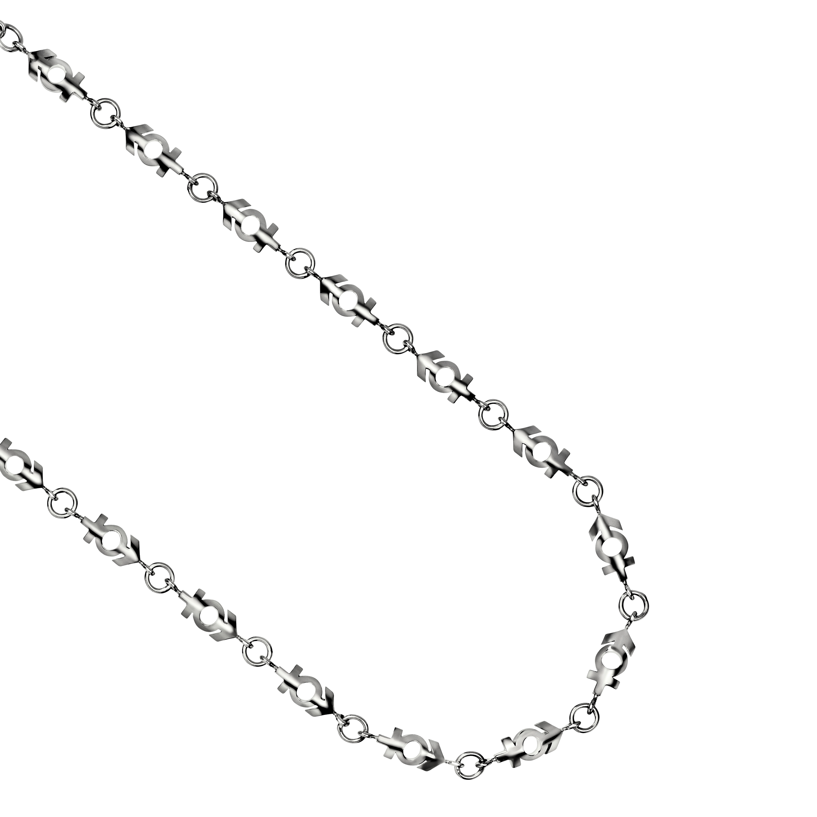 A detail view of ⚥ Necklace S