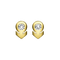 A detail of ♂Studs Earring with Stone in Yellow Gold