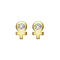A detail of ♀ Studs Earring with Stone in Yellow Gold