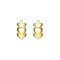 A detail of ⚥ Studs Earring in Yellow Gold
