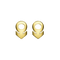 A detail of ♂ Studs Earring in Yellow Gold