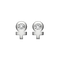 A detail of ♀ Studs Earring with Stone in Silver