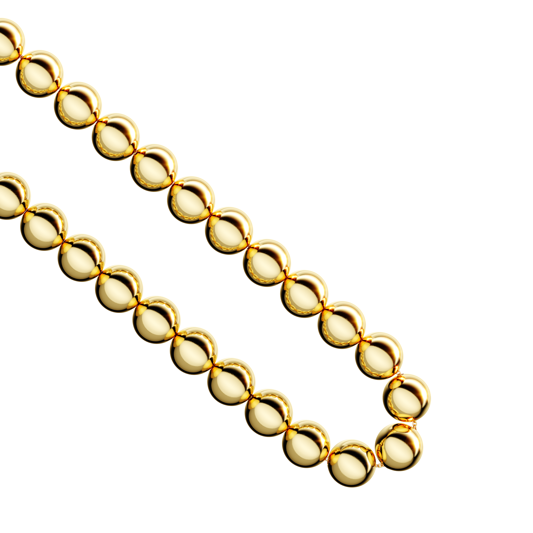 A detail view of Sphere Link Chain XL