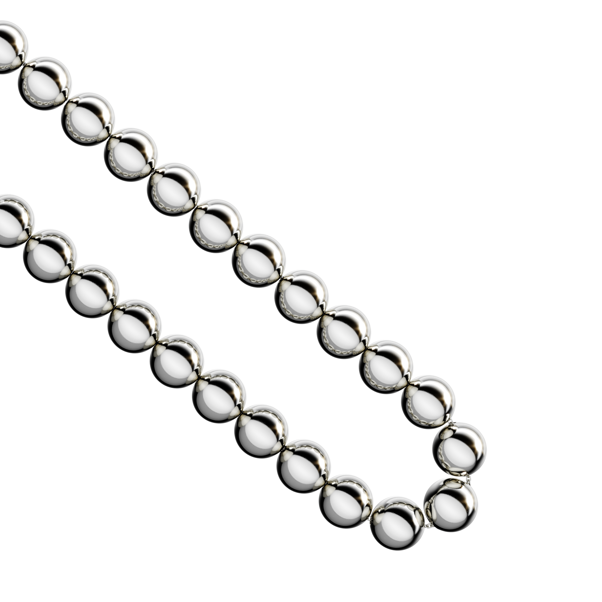 A detail view of Sphere Link Chain XL
