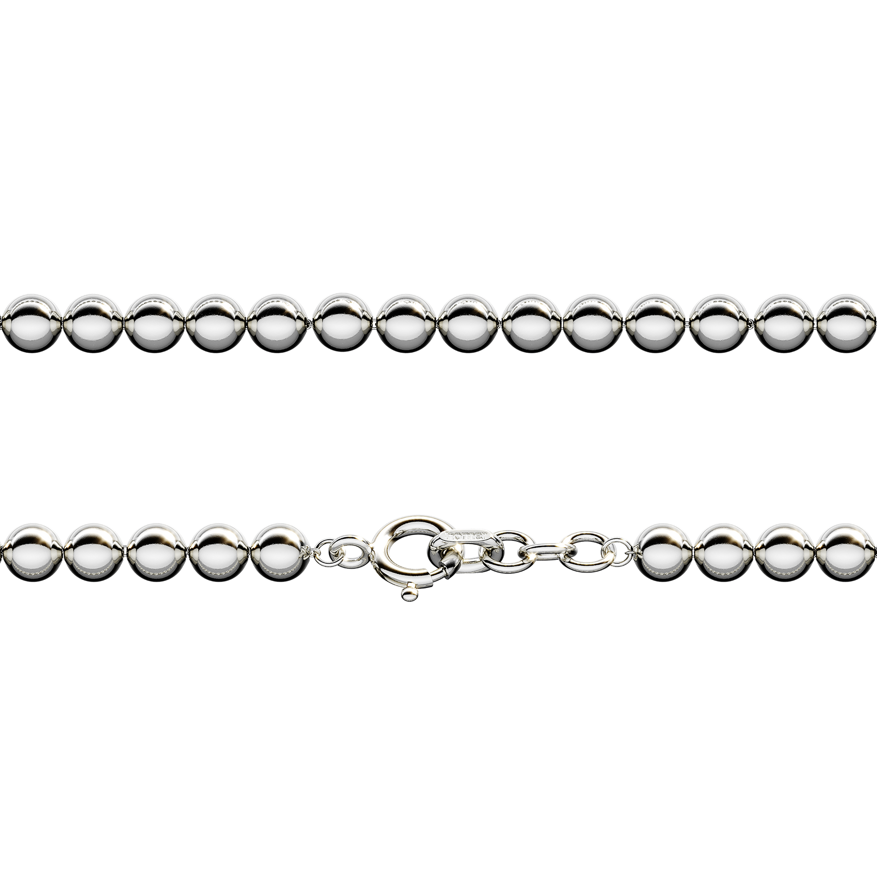 Sphere Link Chain Necklace in Sterling Silver Homer