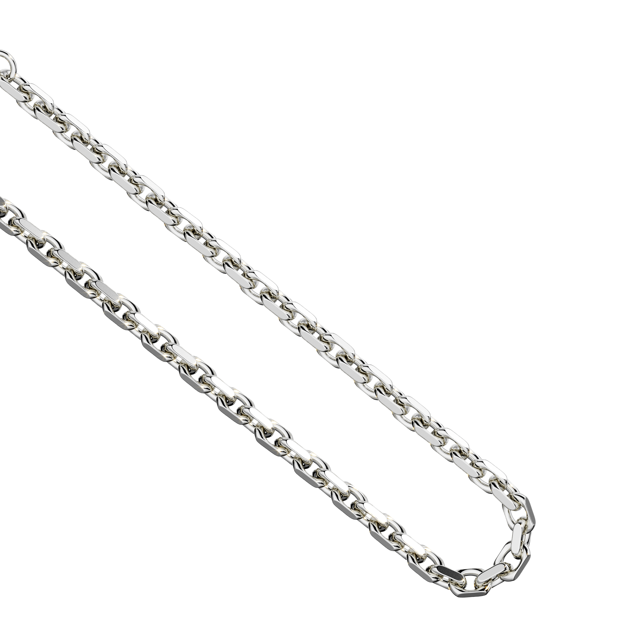 A detail view of Diamond Cut Trace Chain XL
