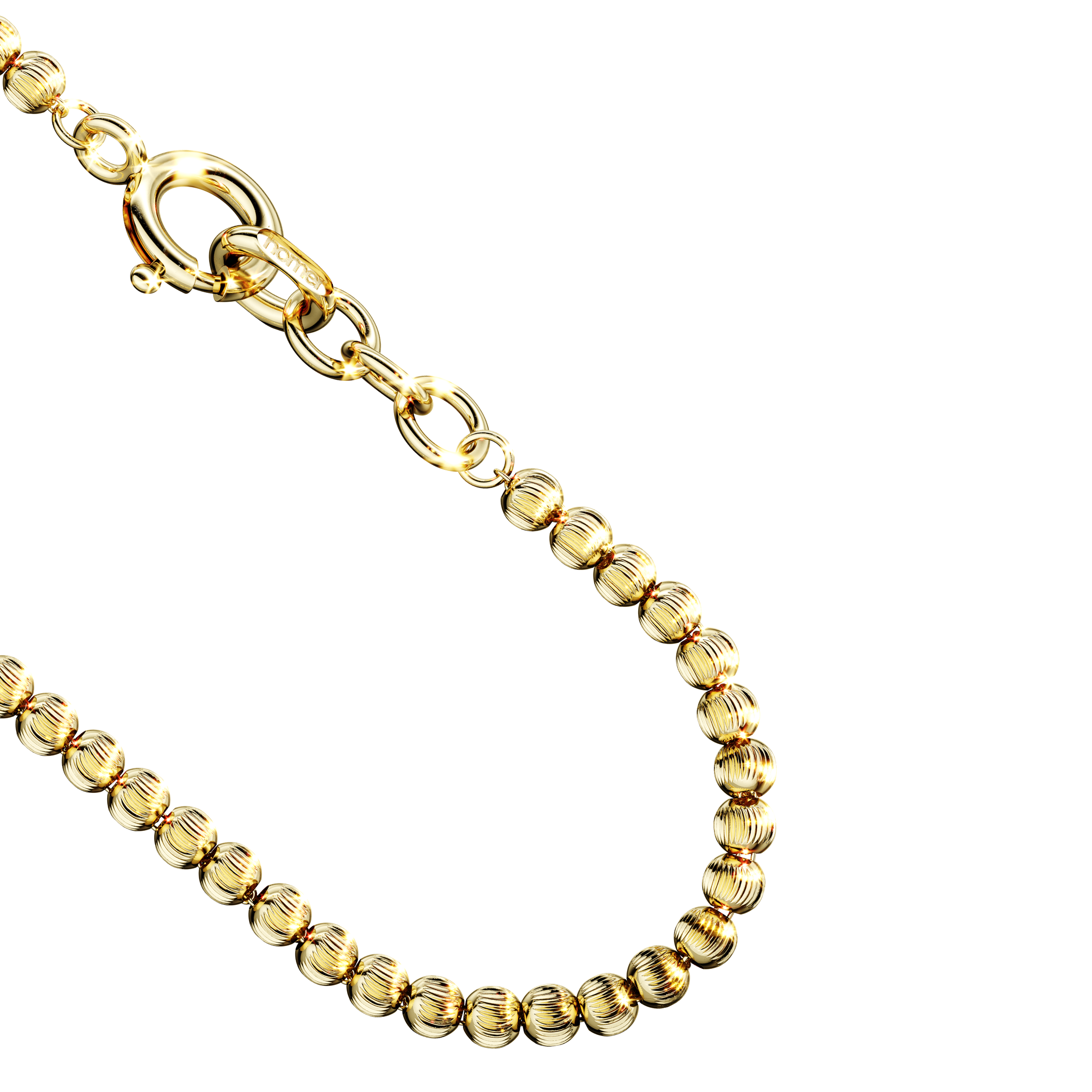 A detail view of Cerra Link Chain Bracelet