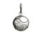 A detail of Baseball Pendant  in Silver