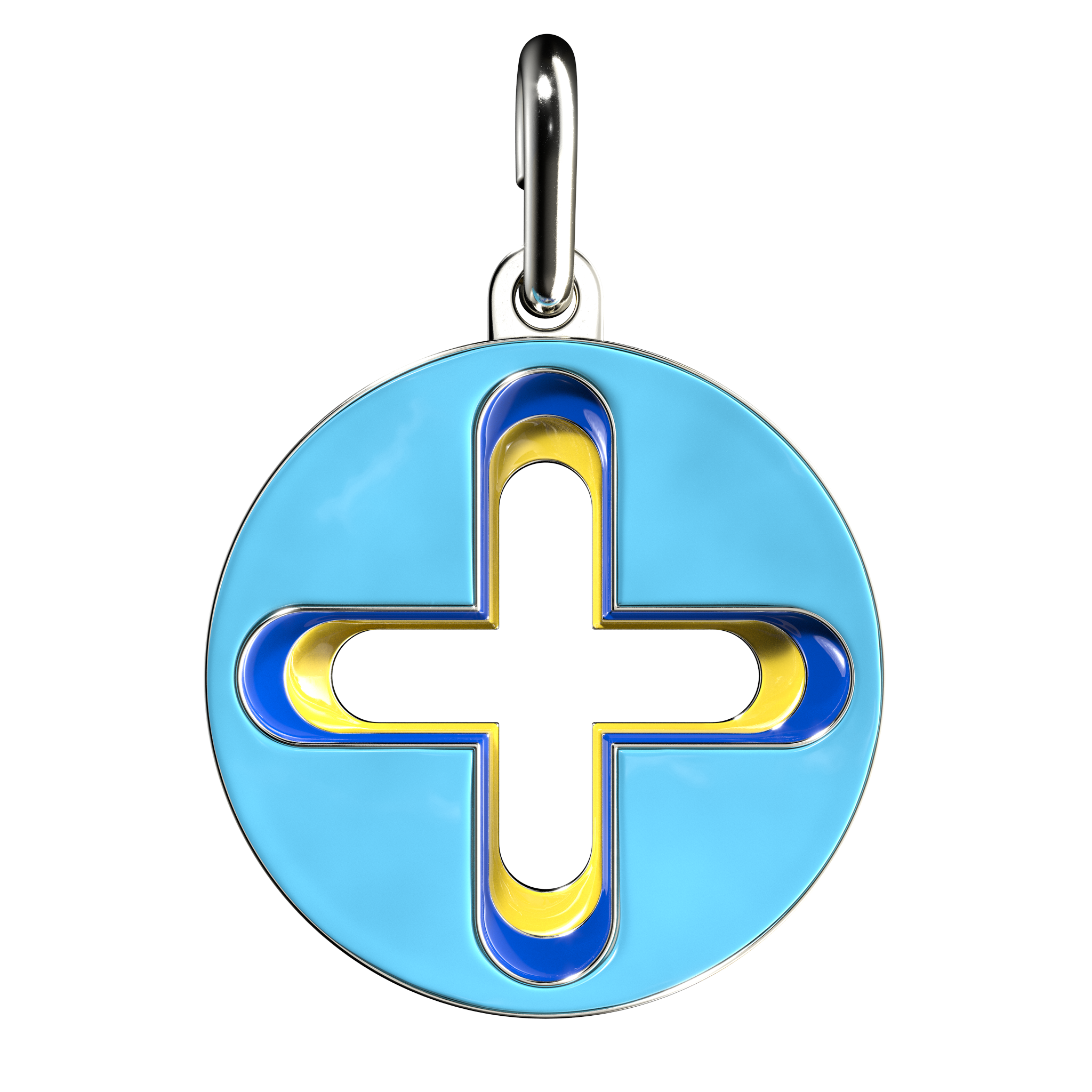 Plus Pendant in Enameled Sterling Silver – Homer
