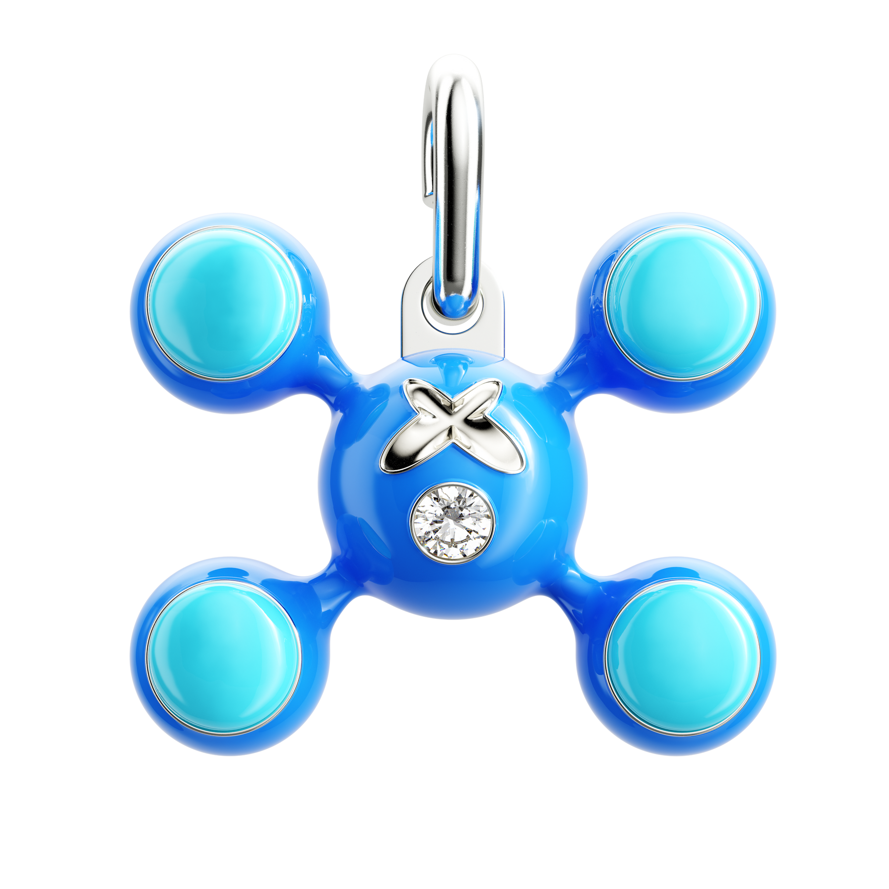 Sphere Legs Pendant XL in Enameled Sterling Silver – Homer