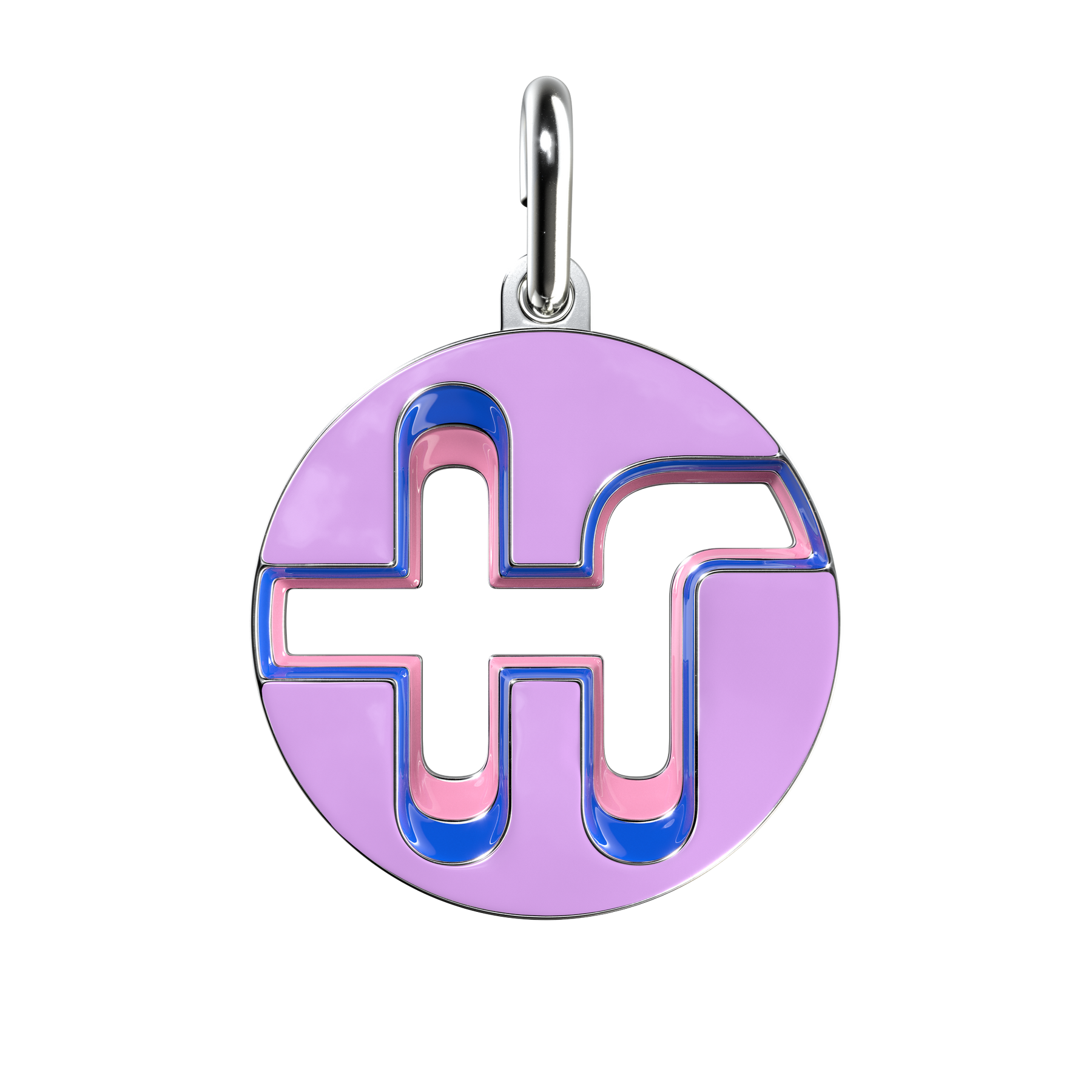 Plus Pendant in Enameled Sterling Silver – Homer Plus Pendant in Enameled Sterling Silver – Homer