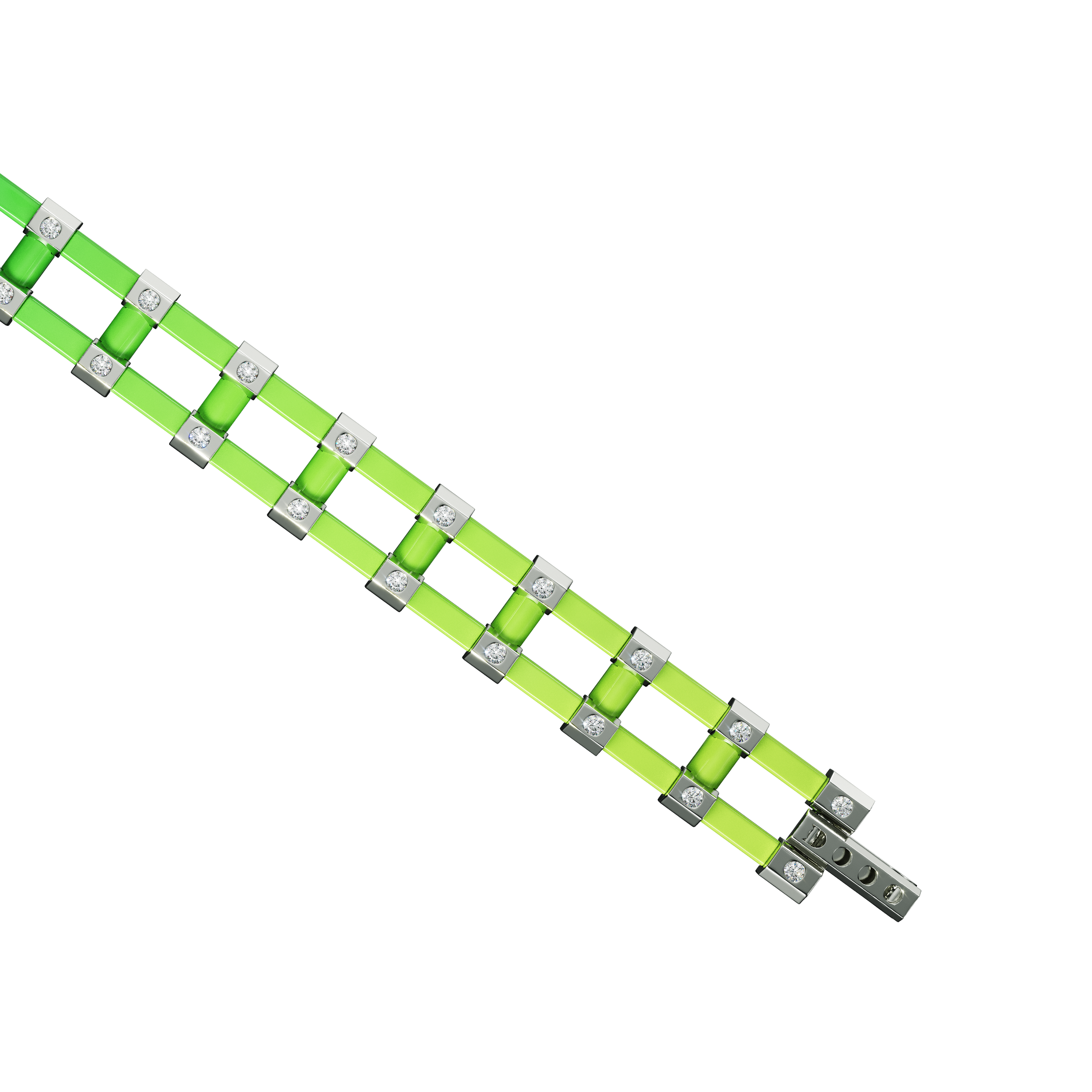 A detail view of Sodium Bracelet