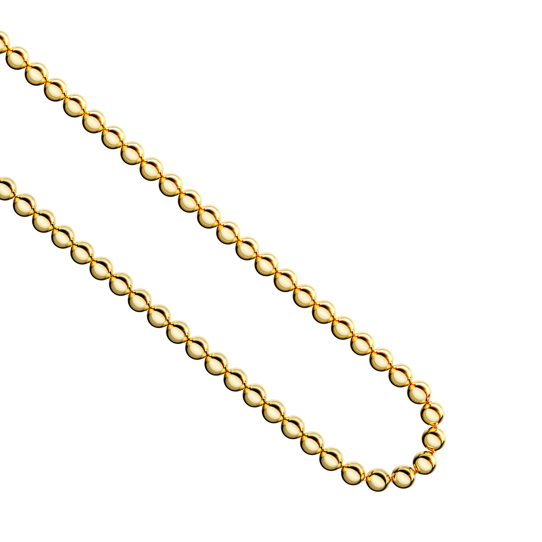 A detail view of Sphere Link Chain