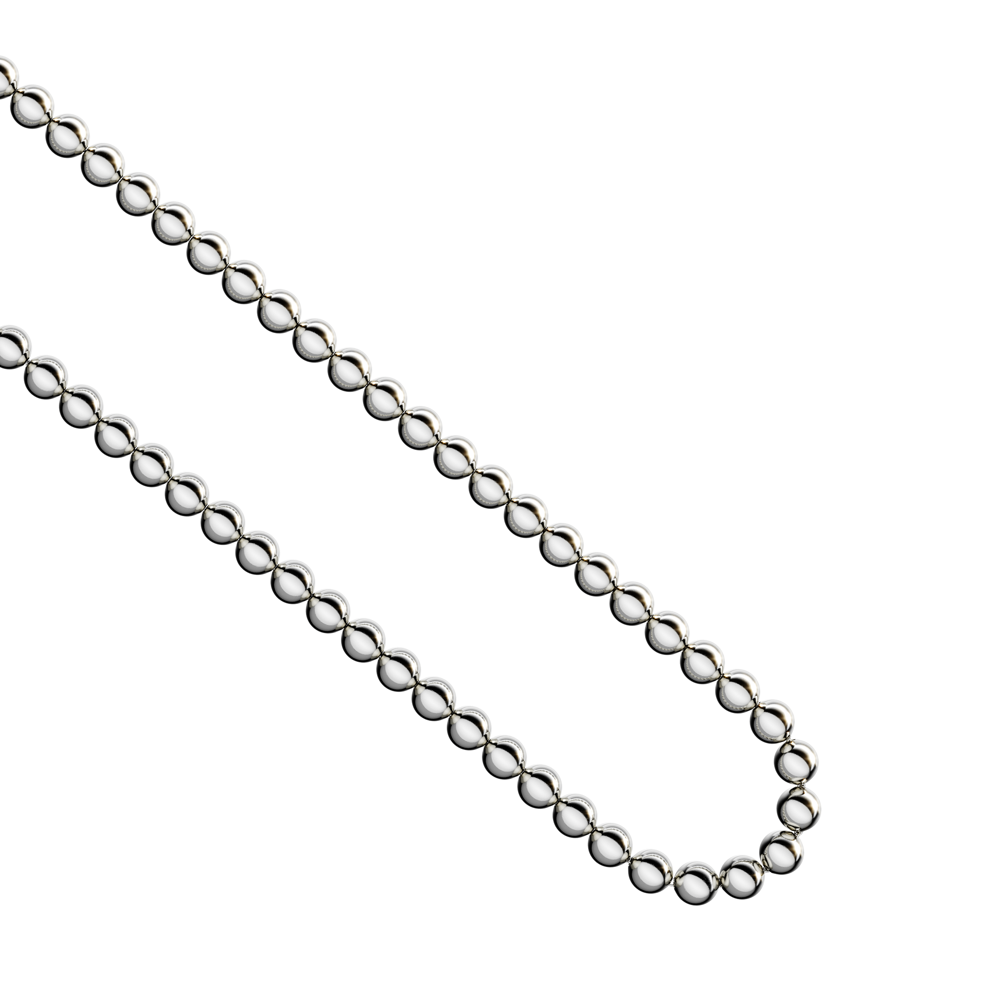 A detail view of Sphere Link Chain