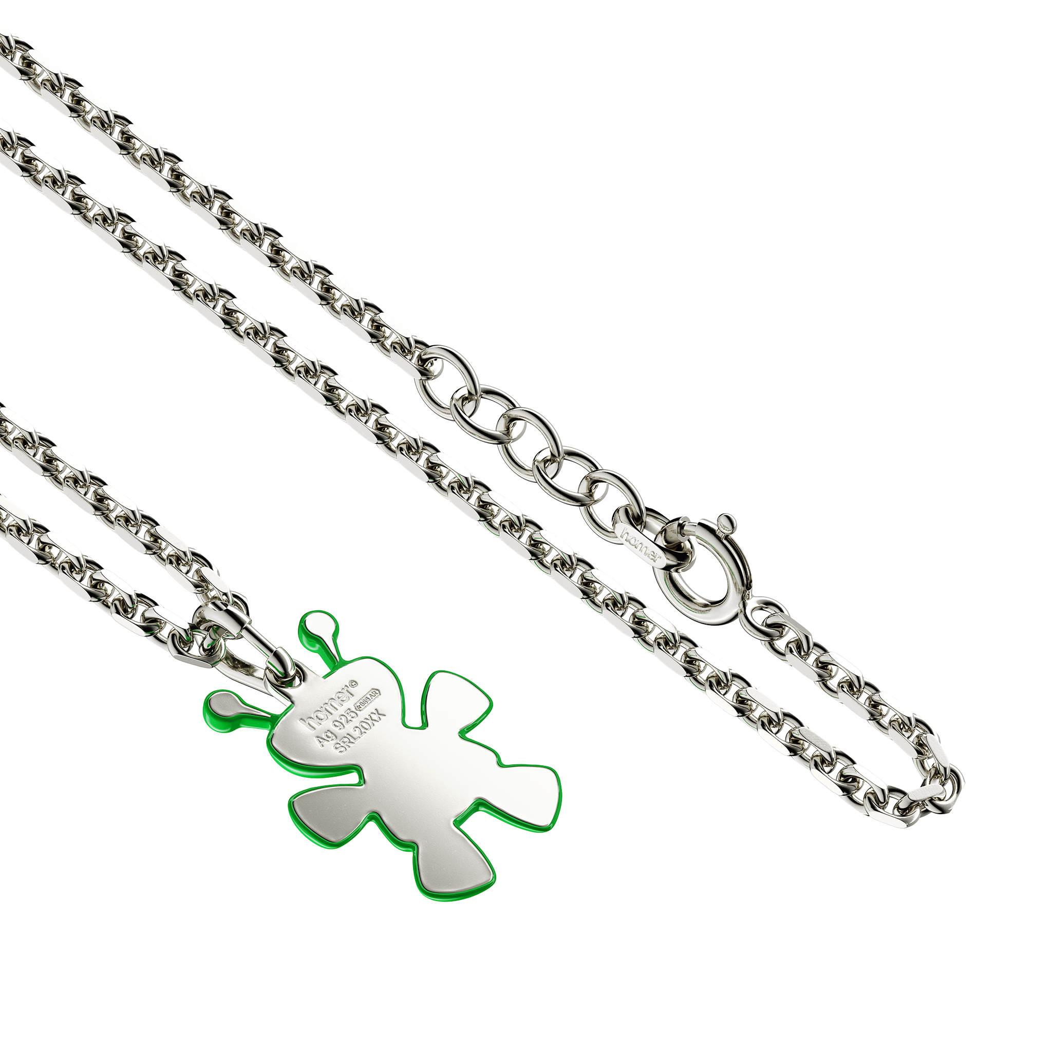 A detail view of Plus Doll Pendant Mini