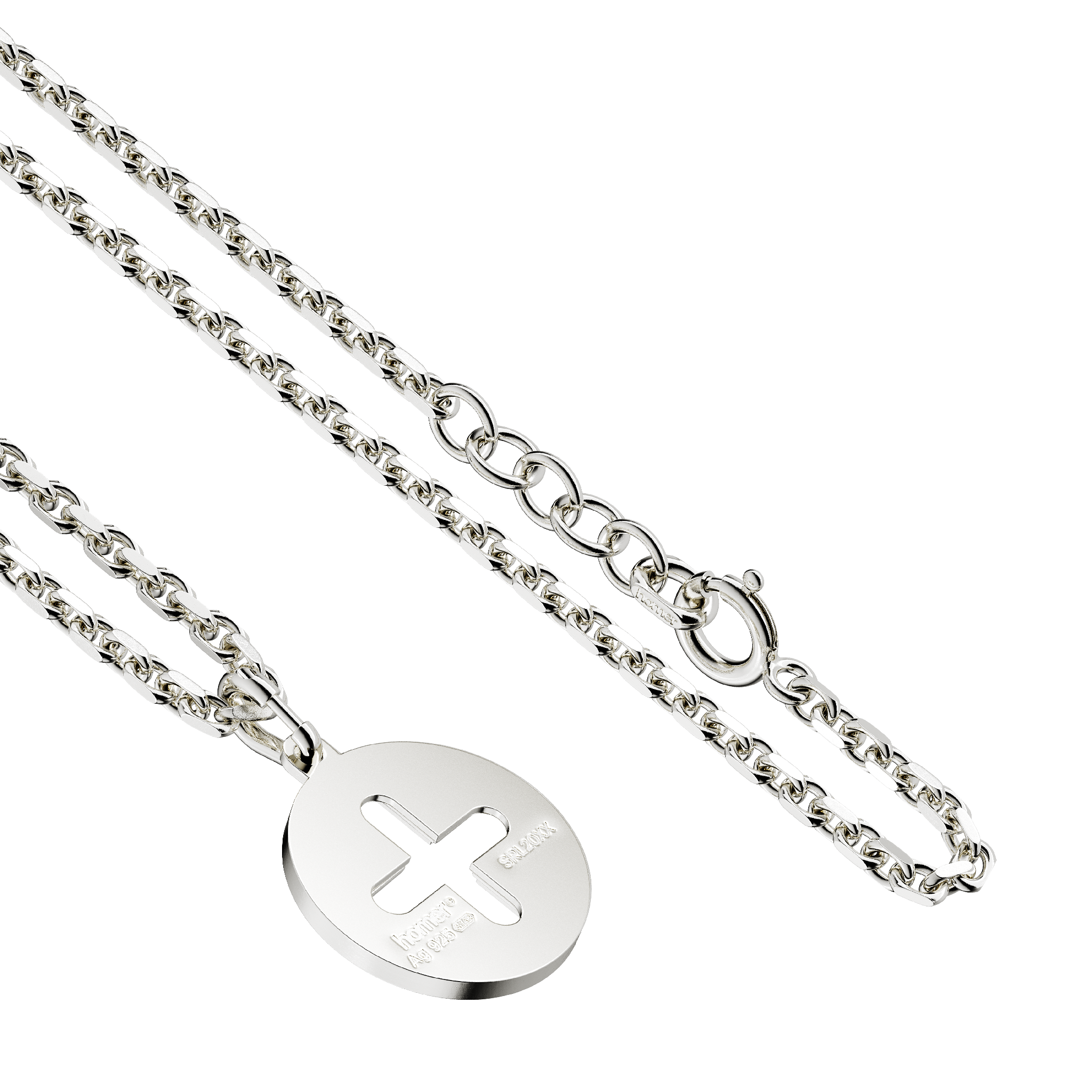 A detail view of Plus Pendant