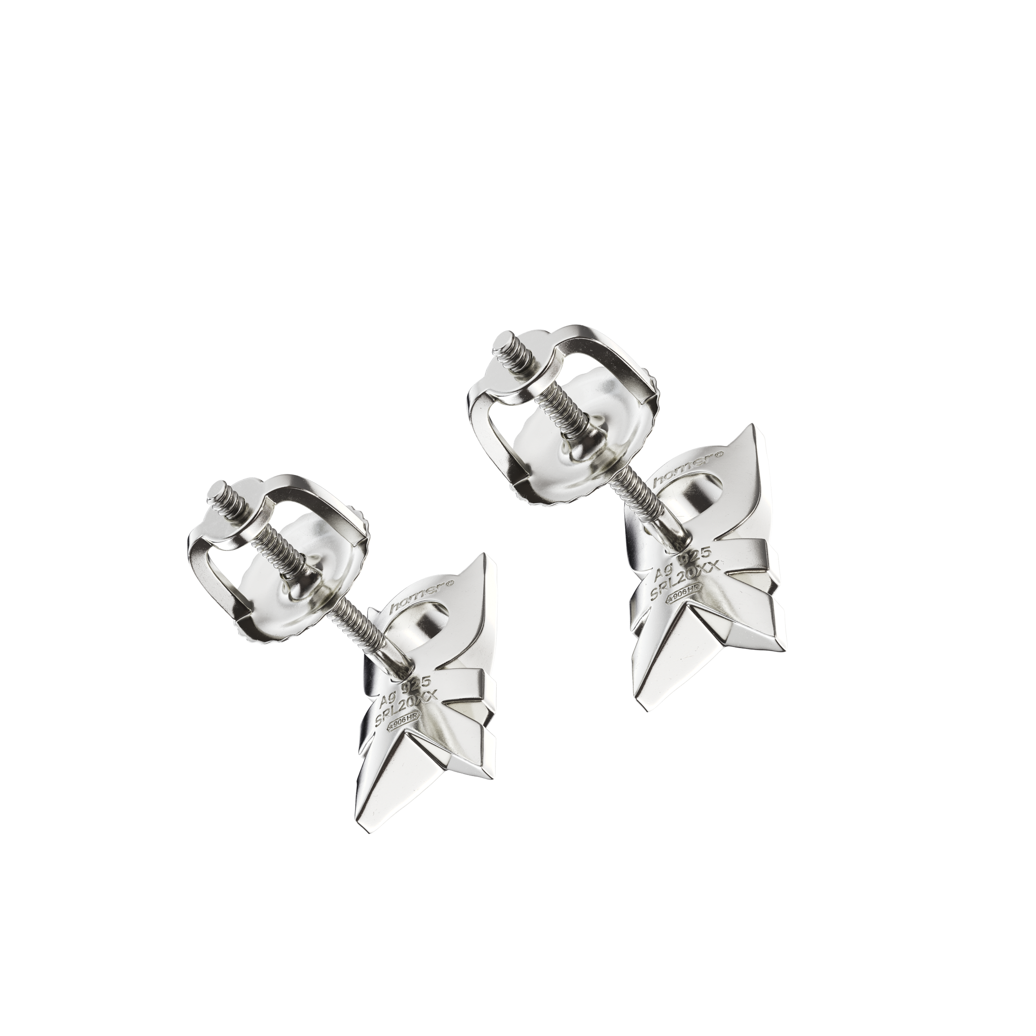 A detail view of A-OK Earring Stud