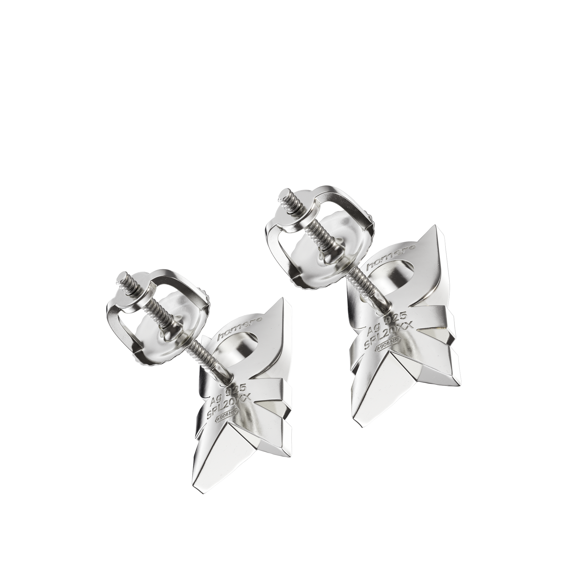 A detail view of A-OK Earring Stud XL