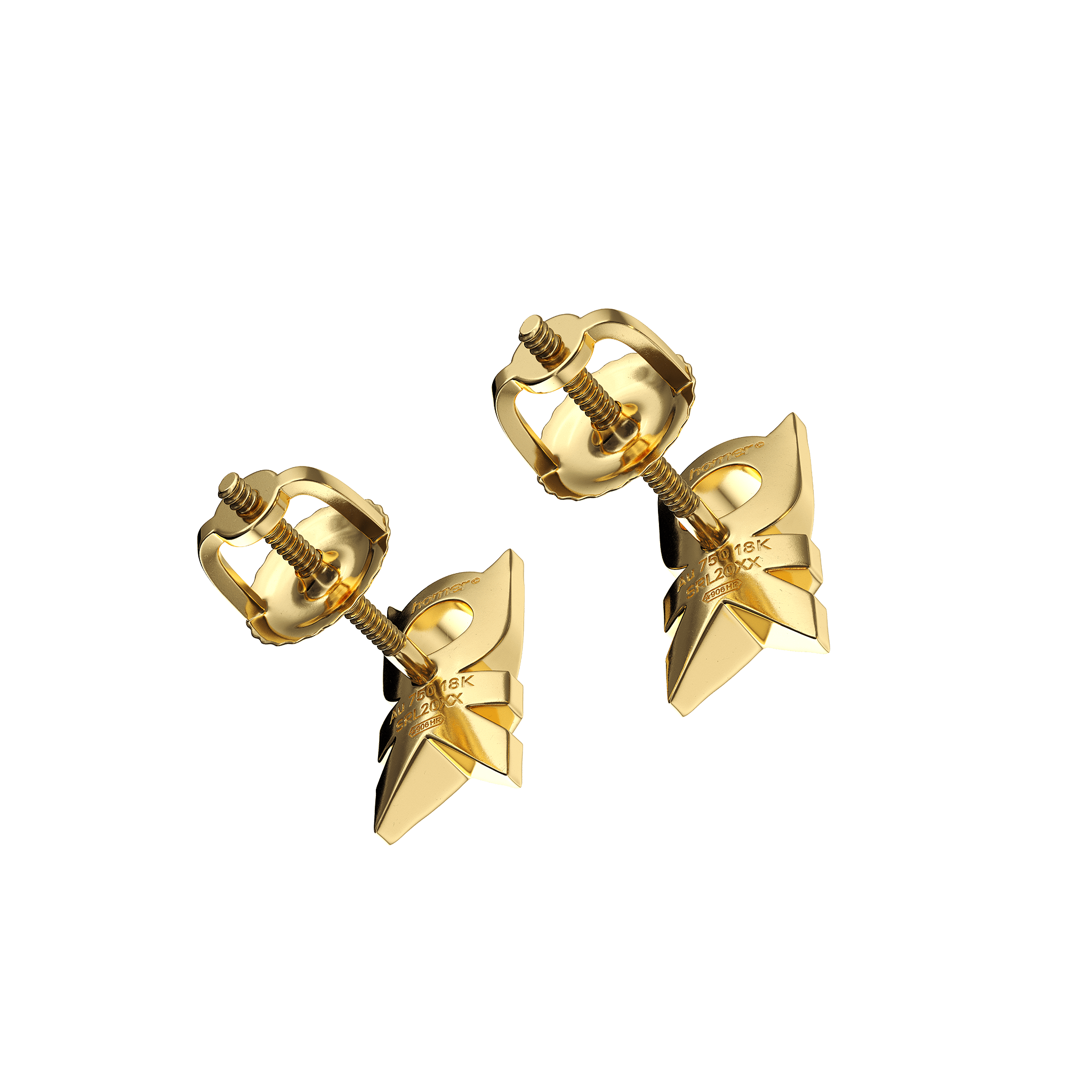 A detail view of A-OK Earring Stud
