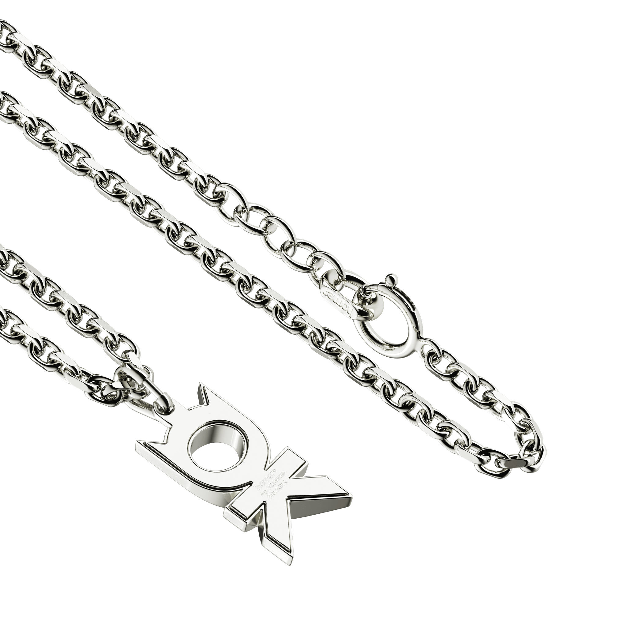 A detail view of A-OK Pendant
