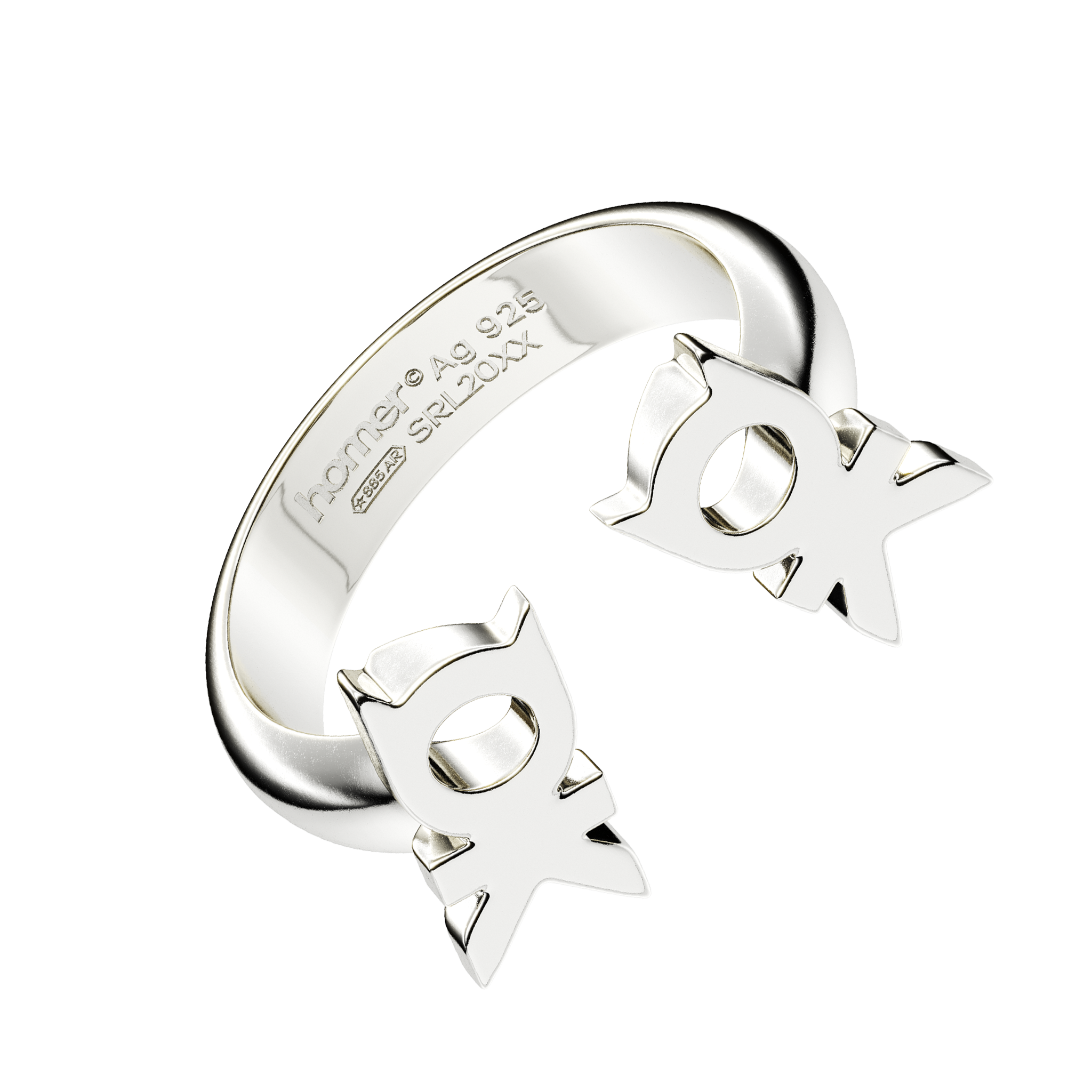 A detail view of A-OK Ring