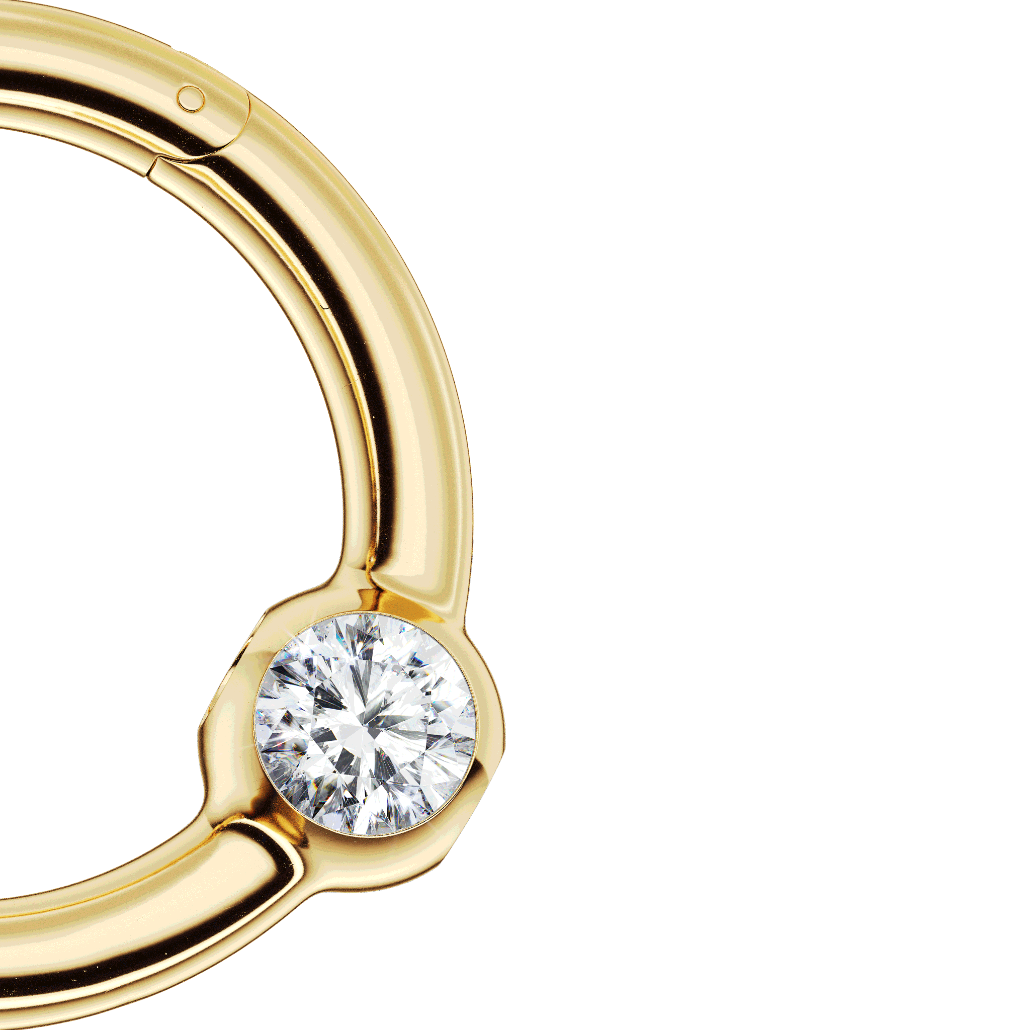 A detail view of Hoop With Gems XXL