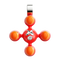 A small image of Sphere Cross Pendant XL