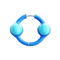 A small image of Sphere Hoop Earrings M