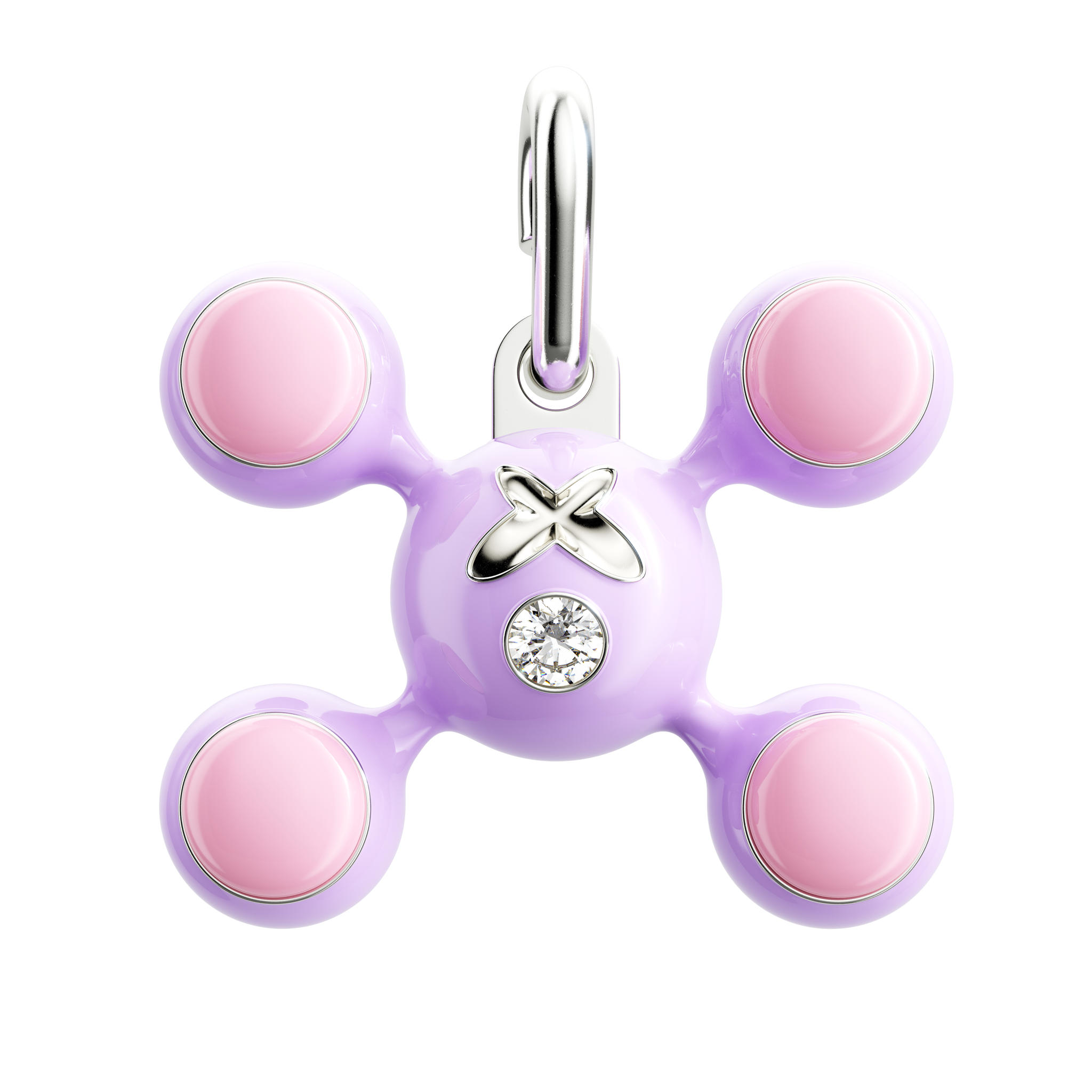 Sphere Legs Pendant XL in Enameled Sterling Silver – Homer Sphere Legs Pendant XL in Enameled Sterling Silver – Homer
